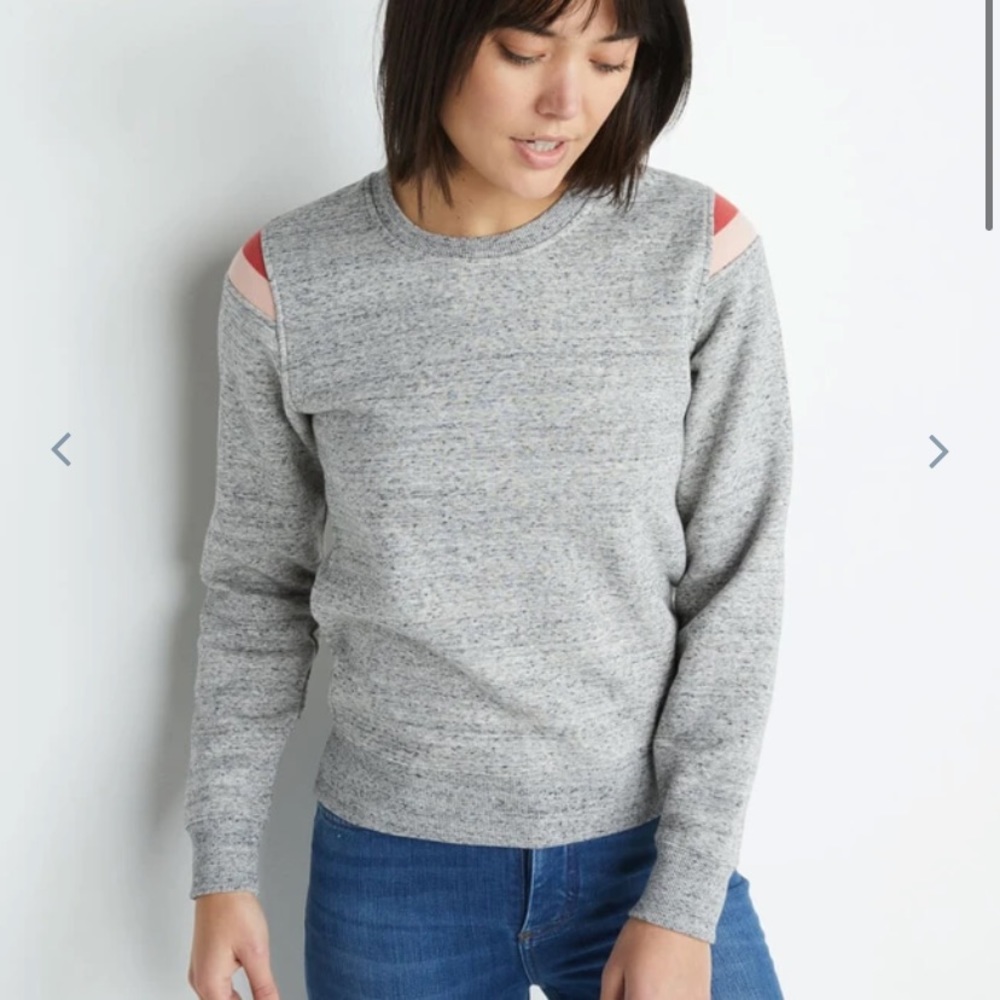 Marine Layer Banks Crewneck Light Grey Sz XL